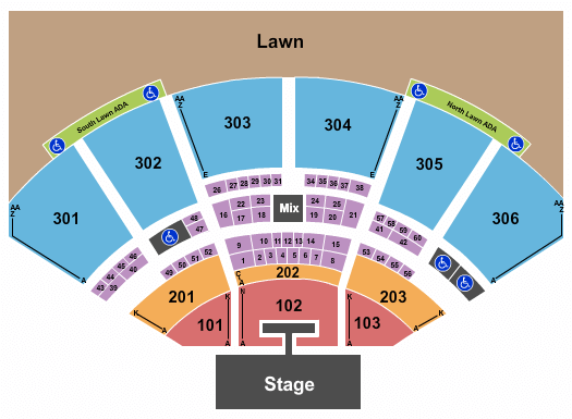 Utah First Credit Union Amphitheatre Mötley Crüe Seating Chart